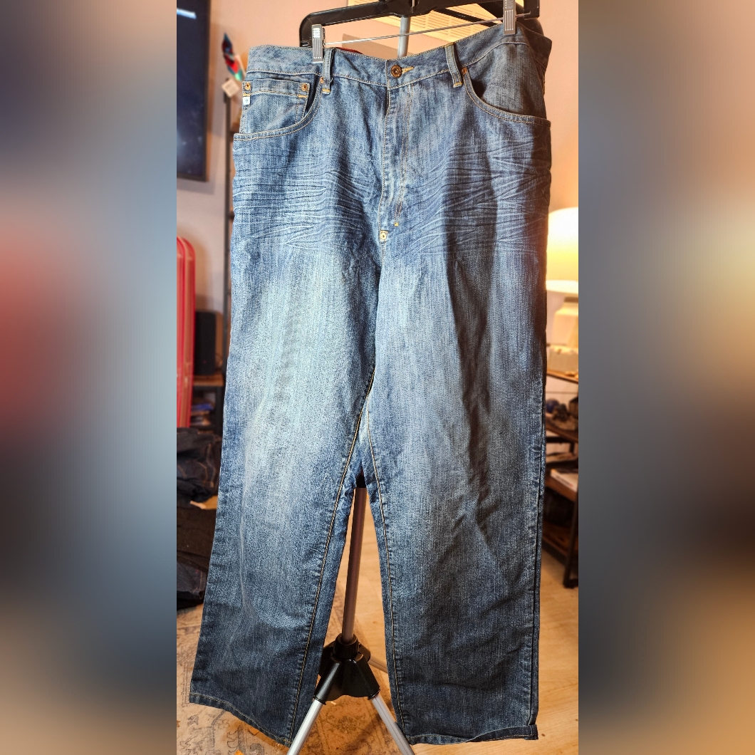 Indigo Red Brand Relaxed Fit Denim Jeans Sz 40x33 51011
